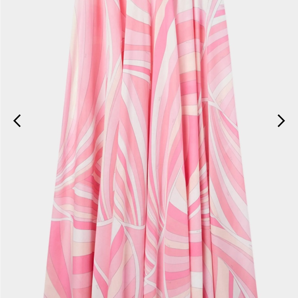 PUCCI Elegant sheer Pink Patterned Women's Skirt